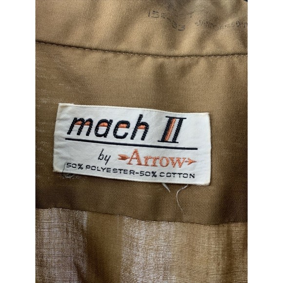 Vintage Mach II By Arrow 60s 70s Disco Shirt - Picture 2 of 9